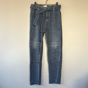 Rag & Bone Miramar Mia‎ Tie Waist Tapered Faux Jeans Size Small
